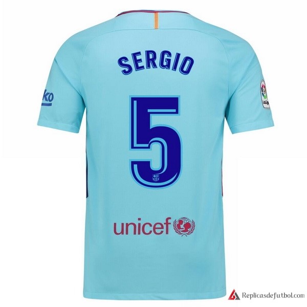 Camiseta Barcelona Segunda equipación Sergio 2017-2018